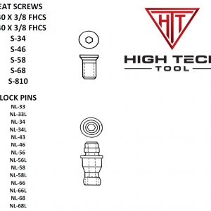 Seat Screws & LockPins for indexable carbide inserts